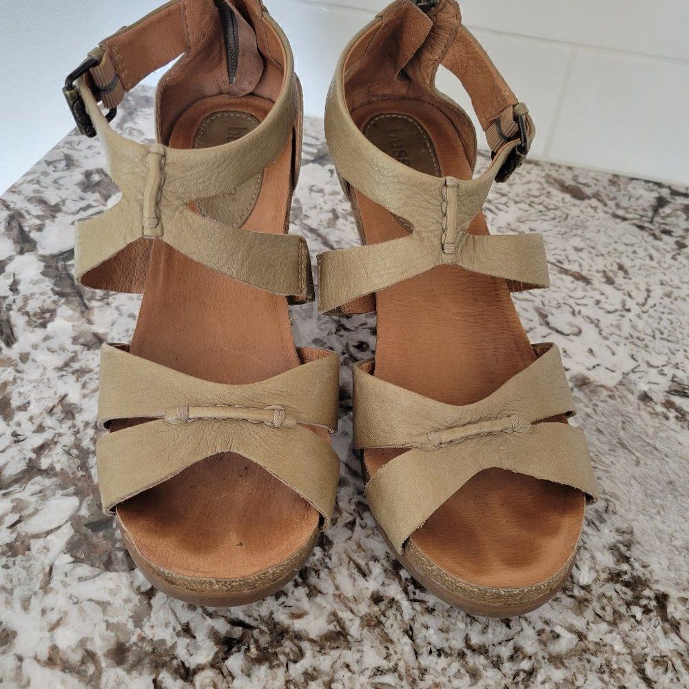 Bussola La Jolla  Leather Strappy Heeled Sandals Size 39‎